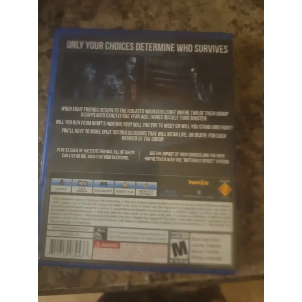 PS4 Until Dawn Until Dawn - Sony PlayStation 4